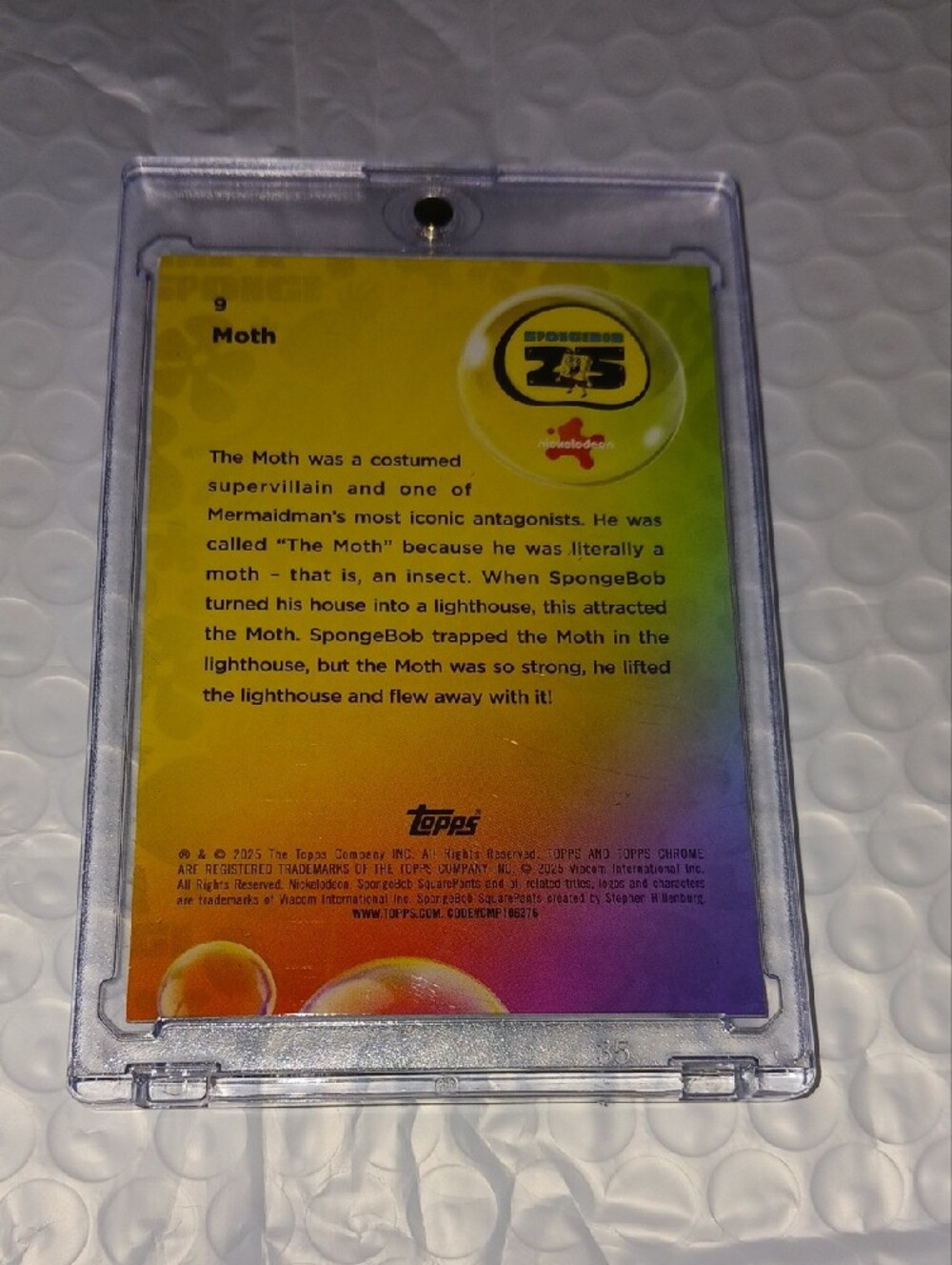 Topps Spongebob Moth /99 - Picture 2 of 4